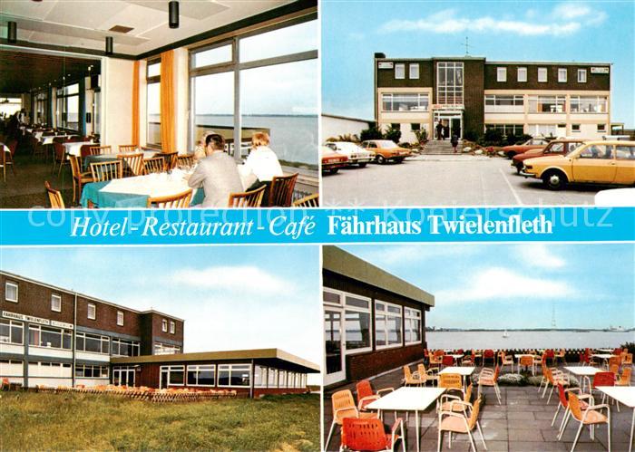 Twielenfleth Hollern Hotel Restaurant Cafe Faehrhaus Gastraum Terrasse