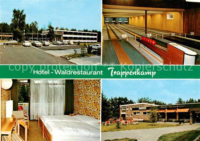 Trappenkamp Hotel Waldrestaurant Kegelbahn Zimmer Terrasse
