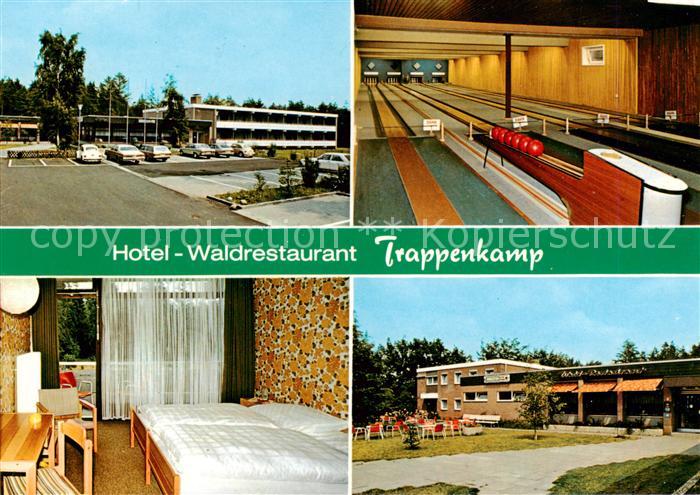 Trappenkamp Hotel Waldrestaurant Trappenkamp Kegelbahn Zimmer Terrasse