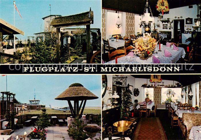 St Michaelisdonn Cafe Restaurant Fliegerklause Terrasse Flugplatz