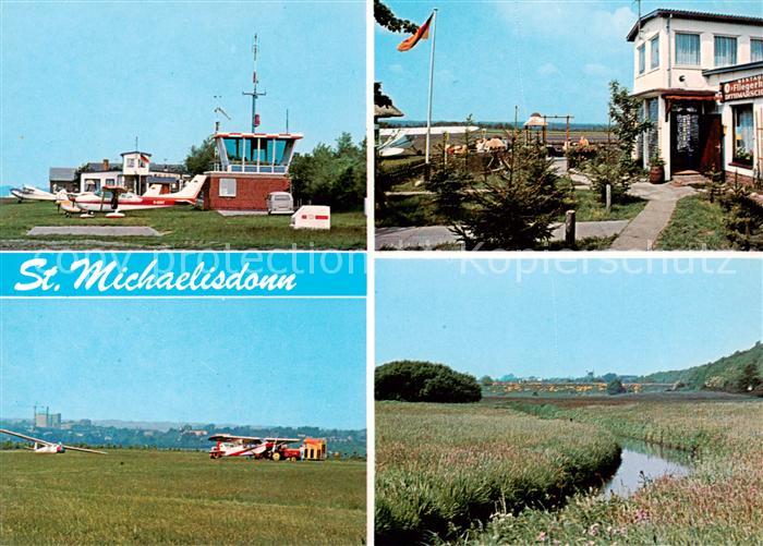 St Michaelisdonn Flugplatz Fliegerklause Landschaftspanorama
