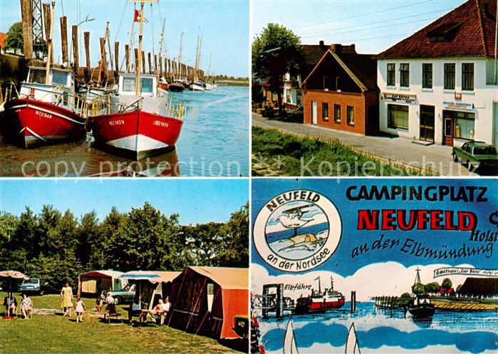 Neufeld Dithmarschen Campingplatz zur Elbmuendung Gasthaus zur Boerse Hafen Fisc