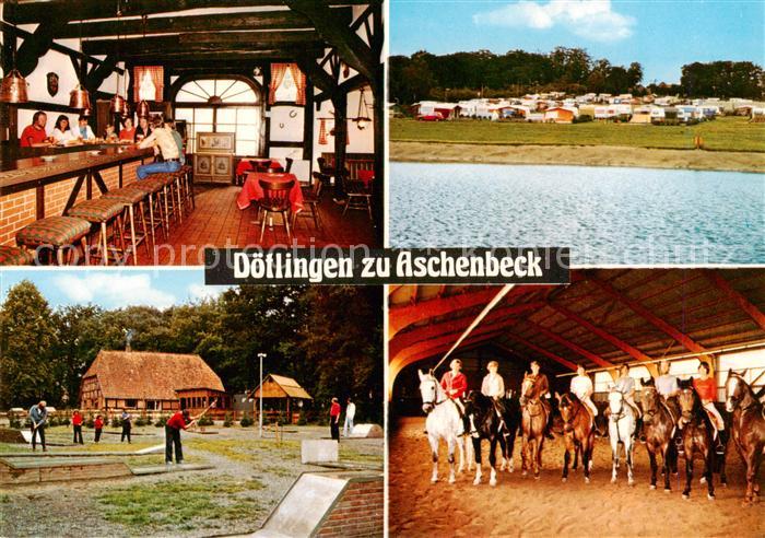 Doetlingen Campingplatz Gaststaette Aschenbaeker Kate Reithalle Reitschule