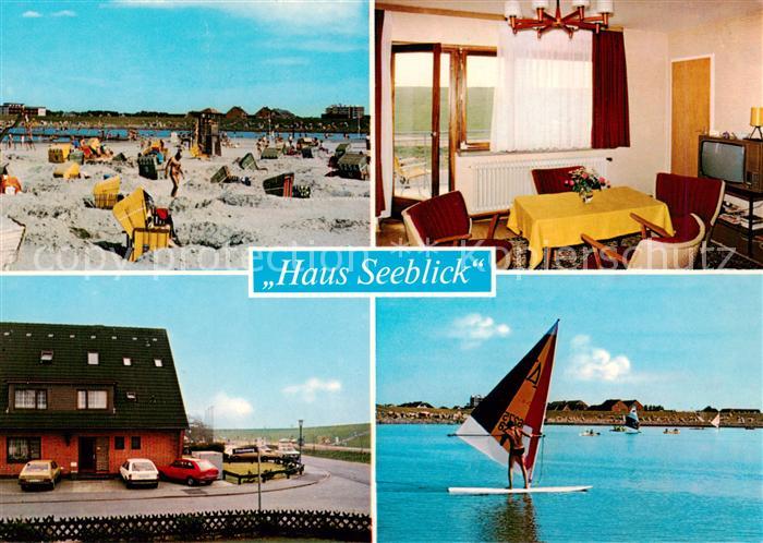 Buesum Nordseebad Appartementhaus Haus Seeblick Strand Windsurfen