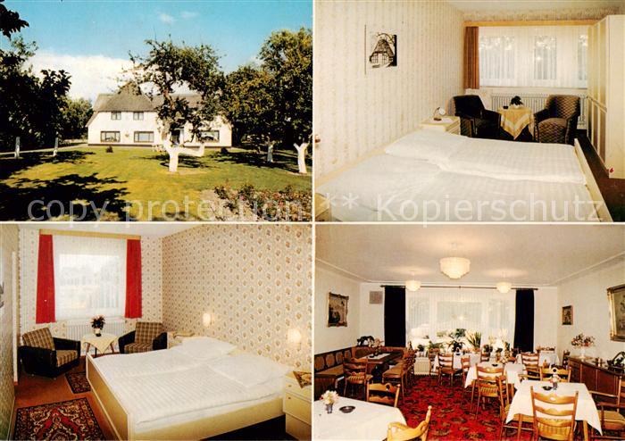 St Peter-Ording Hotel garni Zum Landhaus Gastraum Fremdenzimmer