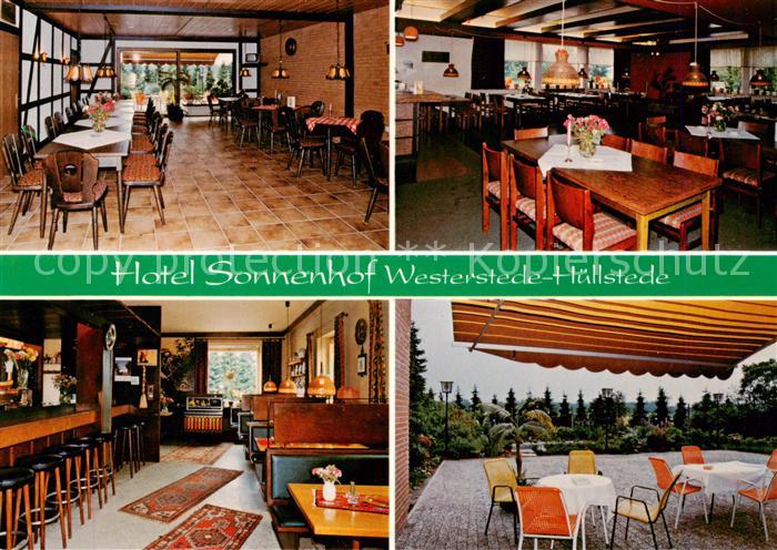 Westerstede Ammerland Niedersachsen Hotel Sonnenhof Gastraeume Bar Terrasse