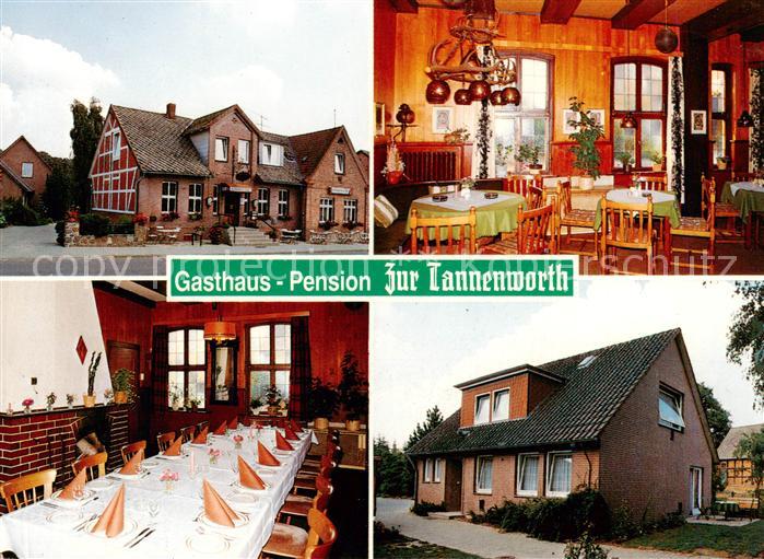 Ebstorf Gasthaus Pension Zur Tannenworth Gaststube Festtafel