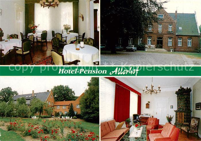 Rethem Aller Hotel Pension Allerhof Gastraum Park Zimmer
