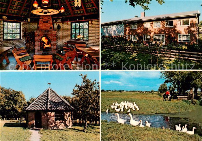 Koldenbuettel Urlaub auf dem Bauernhof Dau Gastraum Kaminzimmer Gaense