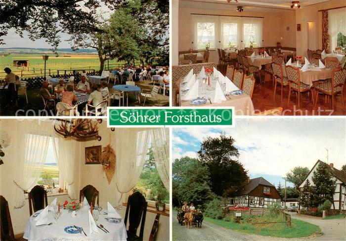 Soehre Soehrer Forsthaus Gaststube Terrasse