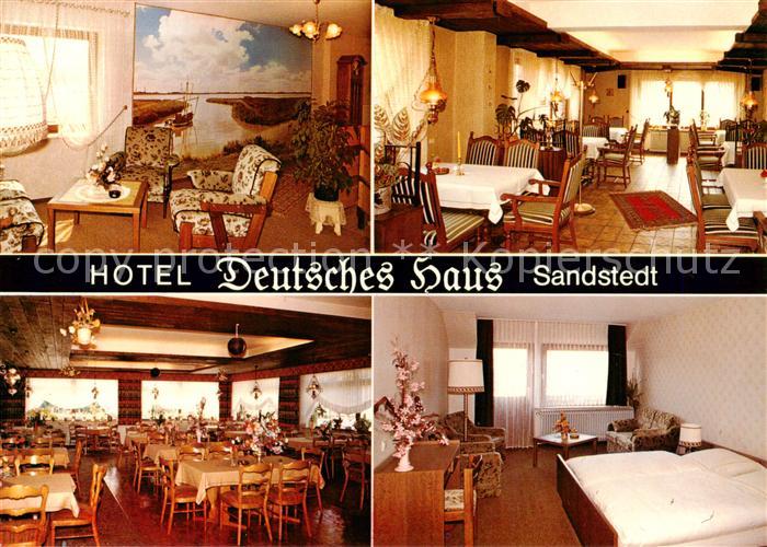Sandstedt Hotel Cafe Restaurant Deutsches Haus Fremdenzimmer