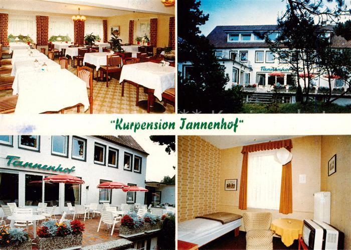 St Peter-Ording Kurpension Tannenhof Restaurant Terrasse ADAC-Hotel