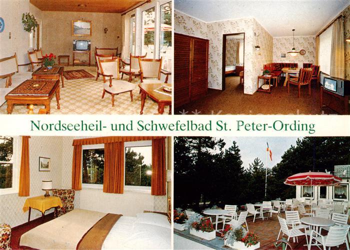 St Peter-Ording Kurpension Tannenhof Restaurant Terrasse ADAC-Hotel