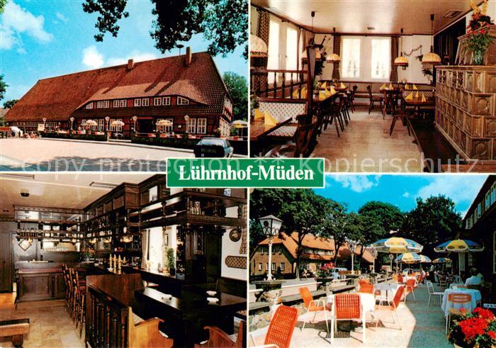 Mueden oertze Altes Gasthaus Luehrnhof Gastraum Terrasse