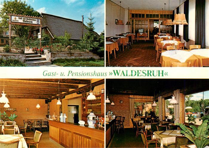 Tiessau Gasthaus Pension Waldesruh Gastraum