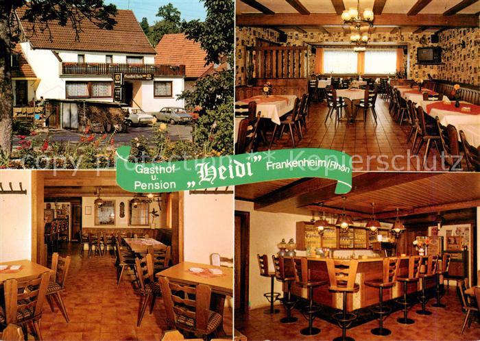 Frankenheim Unterfranken Gasthof Pension Heide Gastraum