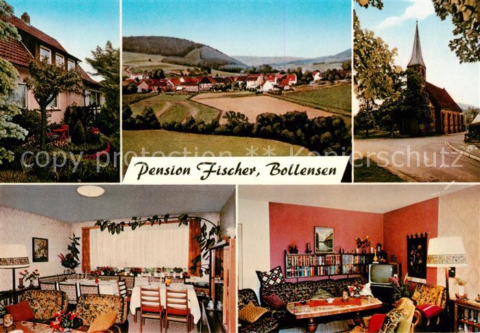 Bollensen Solling Pension Fischer Kirche Panorama