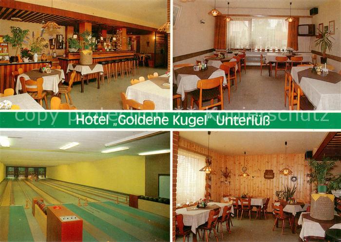 Unterluess Hotel Goldene Kugel Restaurant Kegelbahn