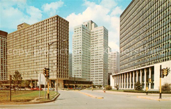 Pittsburg Pennsylvania USA Hilton Hotel Gateway 1 and the State Office Building