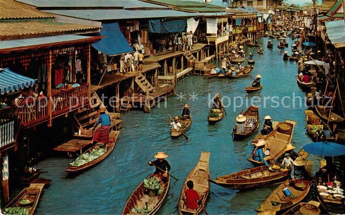 Bangkok Thailand Floating Market