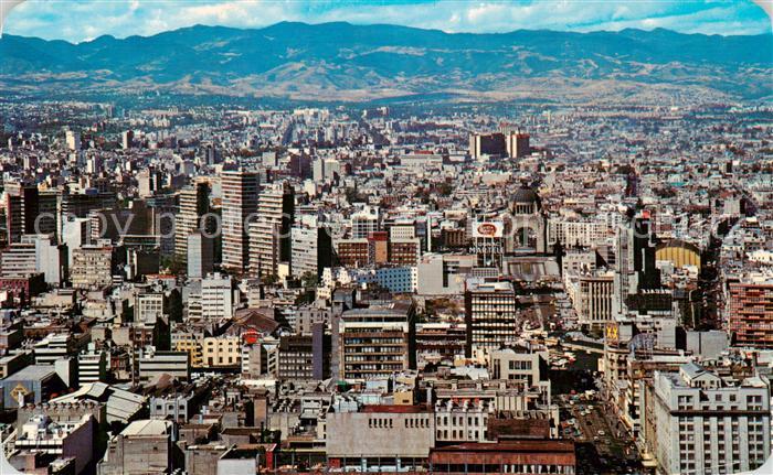 Mexico City D.F. seen from the 44 story high Latin American Tower