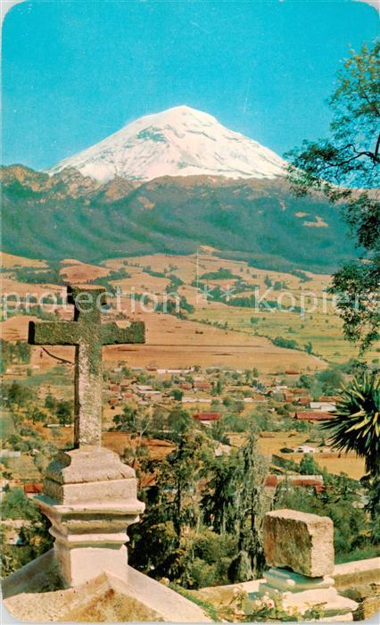 Amecameca Mexico El Volcan Popocatepetl desde El Sacromonte