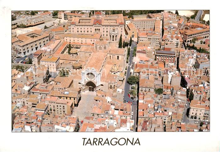 Tarragona ES Catedral Fliegeraufnahme