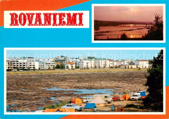 Rovaniemi Suomi Nelostien silta Tukkisuma Quanaskoskess