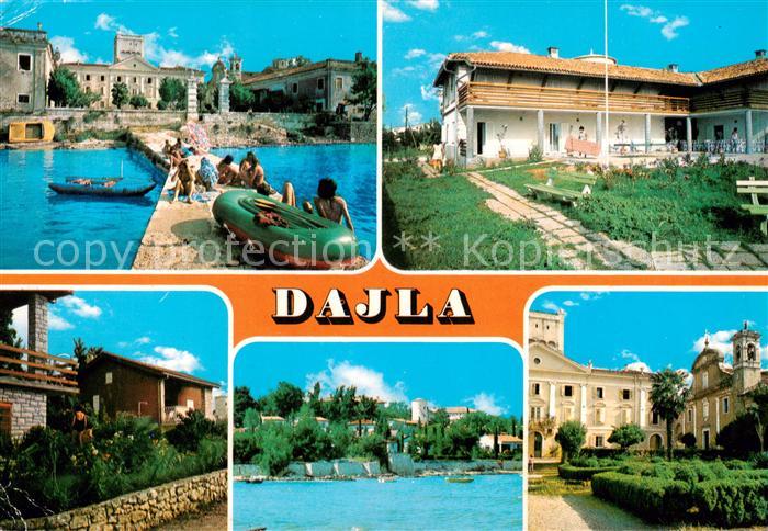 Dajla Porec Croatia Schwimmbad Teilansichten Park Schloss