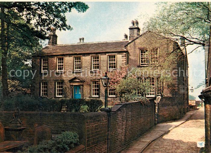Haworth  Yorkshire UK Bronte Parsonage Museum from the Lane