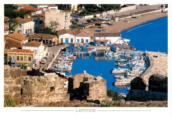 Lemnos Greece Hafenpartie