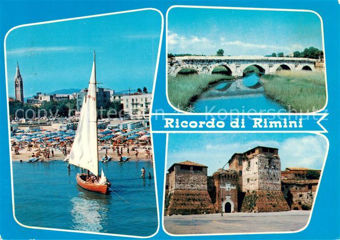 Rimini IT Strand Bruecke Schloss