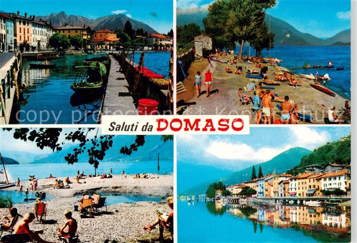 Domaso Lago di Como IT Promenade Strand Panorama
