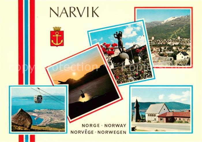 Narvik Norway Teilansichten Seilbahn