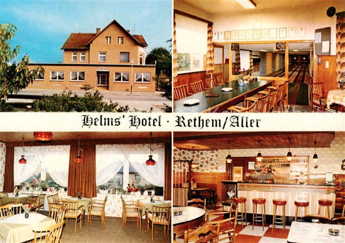 Rethem Aller Helms Hotel Gaststube Bar Kegelbahn