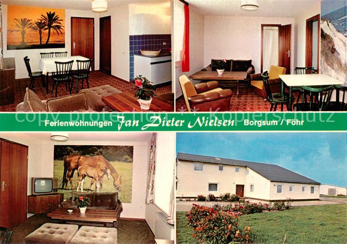 Borgsum Ferienwohnungen Jan Dieter Nielsen Gaststube Kueche TV Raum