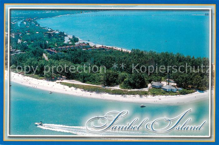 Sanibel Island Florida This aerial view of Sanibel Island shows the historic