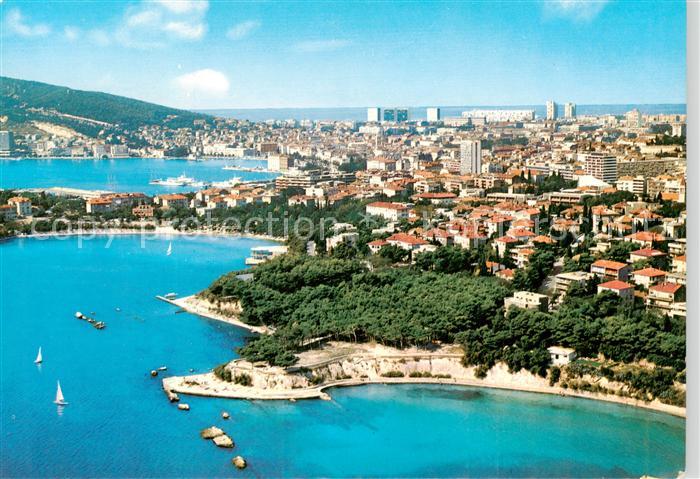 Split Spalato Croatia Bacvice Fliegeraufnahme