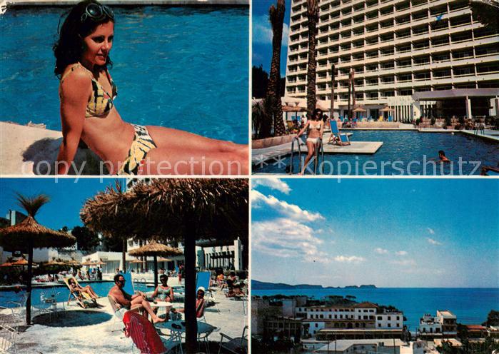 Paguera Mallorca Islas Baleares ES Hotel Reina Paguera Pool Panorama