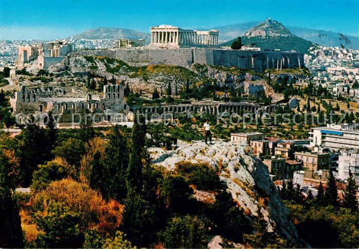Athen Greece Blick auf die Akropolis