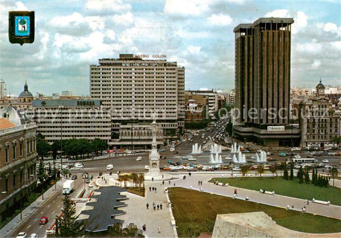 Madrid Spain Plaza Colon jardines del Descubrimiento