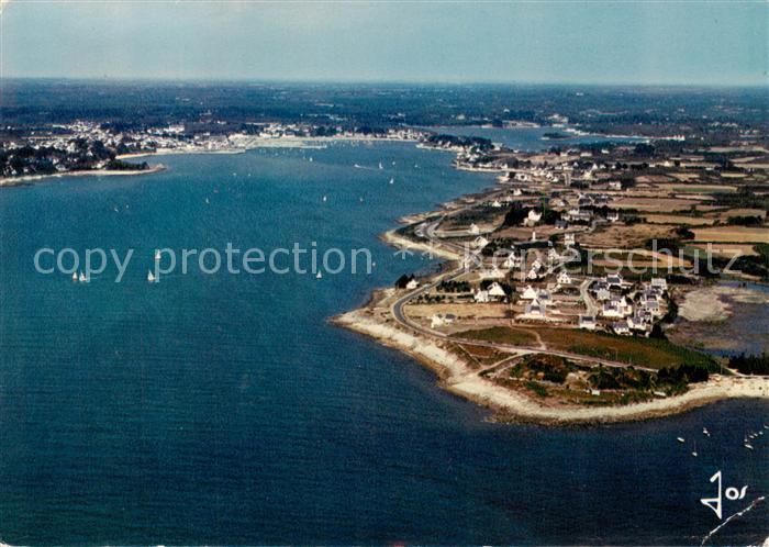 Saint-Philibert Morbihan La Trinite sur Mer La route de corniche Vue aerienne