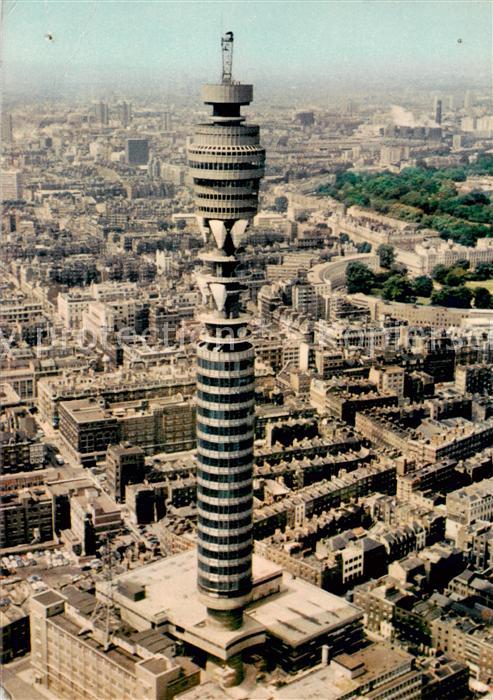 London  UK The Post Office Tower from the Air