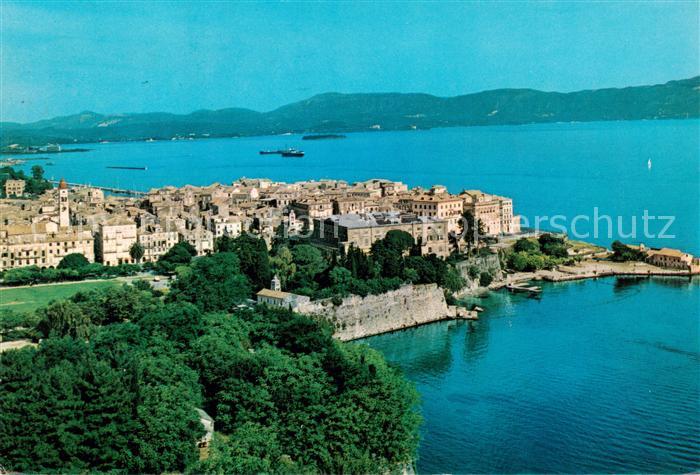 Korfu Corfu Greece Fliegeraufnahme