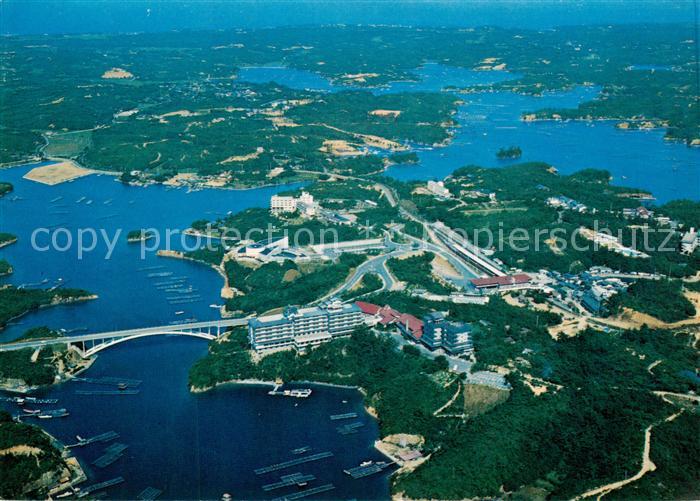 Ago Bay Shima Japan Fliegeraufnahme mit Hotel Japan