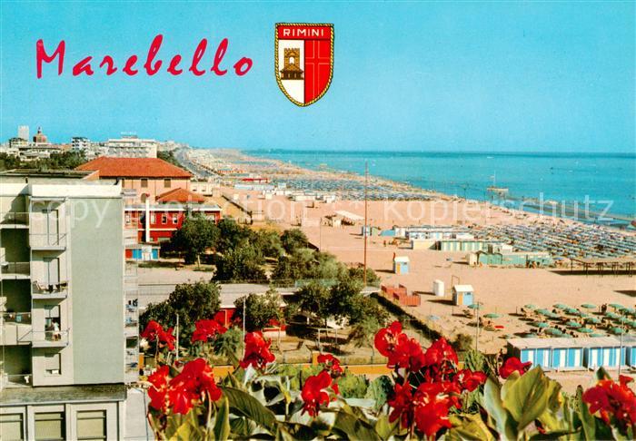 Marebello Rimini IT Panorama della spiaggia
