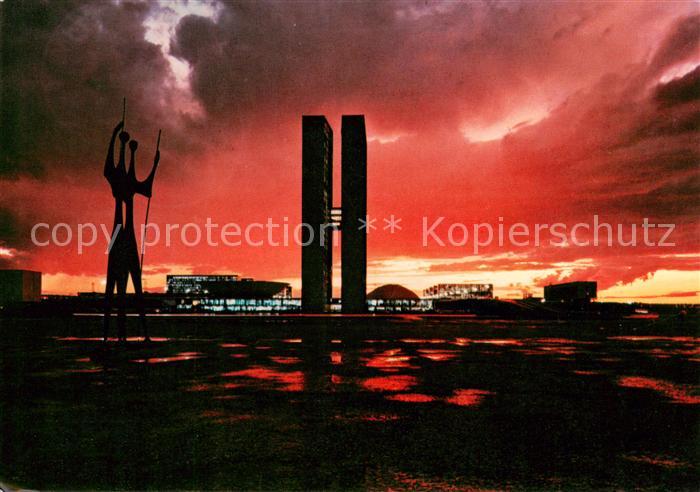 Brasilia Ciudad Brasil The famous Brasilia sunset