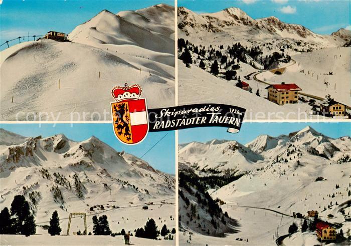 Obertauern AT Gruenwaldkopf Seekareck Kirchbuehel Skiwiese Plattenkar Lift Stein