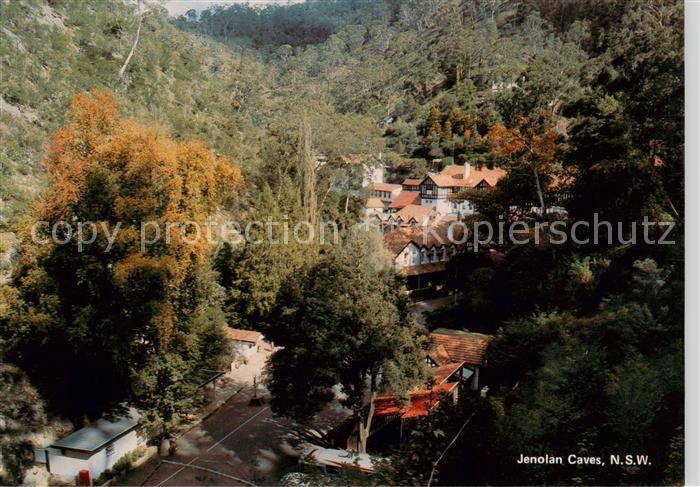 Jenolan Caves Australia View of the Caves House from the walking trek to Carlott