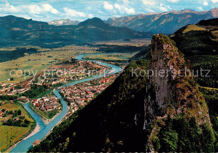 Hallein AT mit Barmstein Tennengebirge und Dachstein